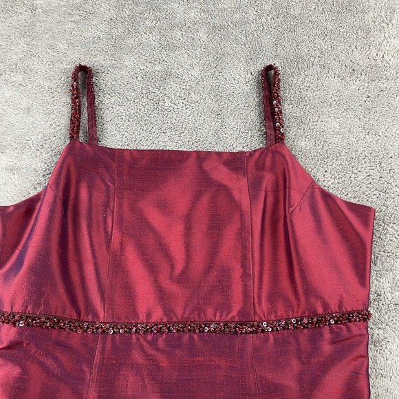 MW Maxi Dress Womens 12P Red - Picture 7 of 12